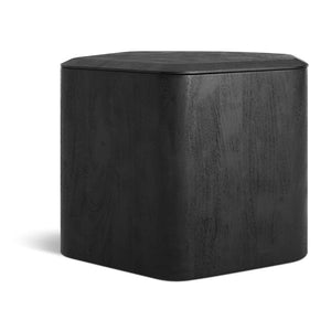 Hoard Side Table with Storage side/end table BluDot Tall Black Stained Acacia 