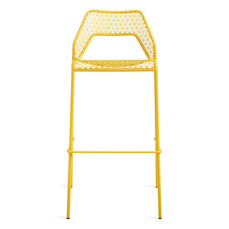 Hot Mesh Barstool bar seating BluDot Natural Yellow 