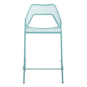 Hot Mesh Counter Stool bar seating BluDot Aqua 