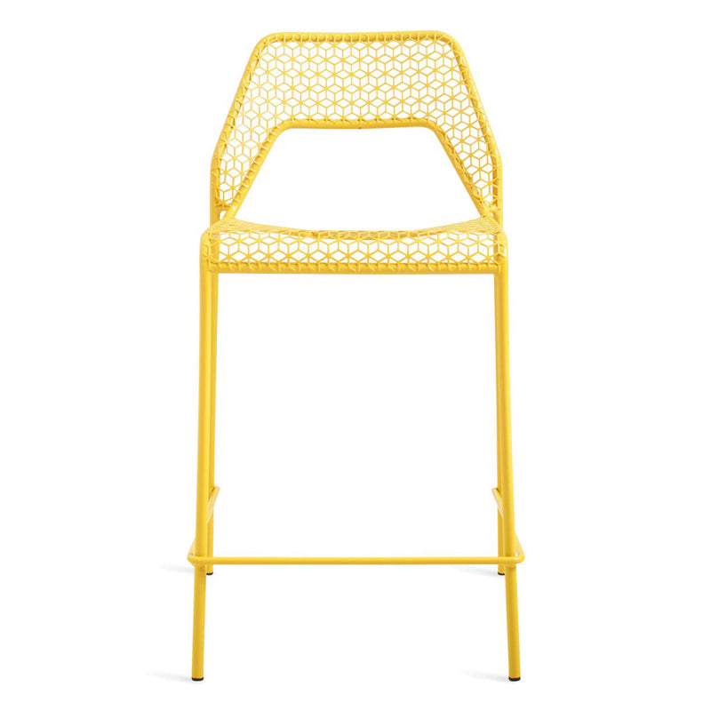 Hot Mesh Counter Stool bar seating BluDot Natural Yellow 