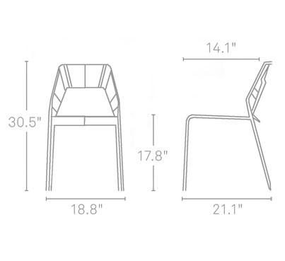 Hot Mesh Chair Side/Dining BluDot 