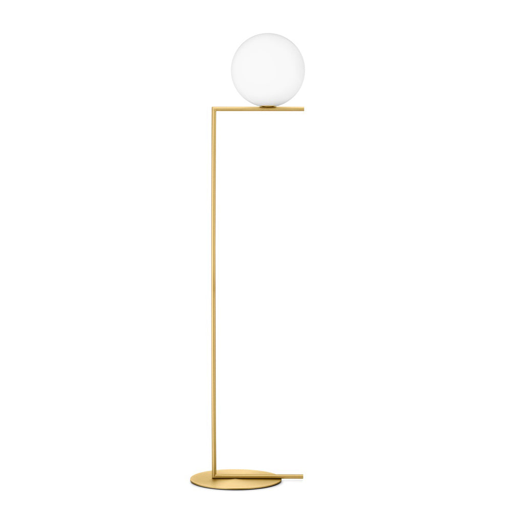 IC F Floor Lamp Floor Lamps Flos F2-Large Brass 