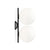 IC Lights Ceiling and Wall Double wall / ceiling lamps Flos Black Small 