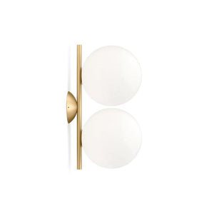 IC Lights Ceiling and Wall Double wall / ceiling lamps Flos Brass Small 