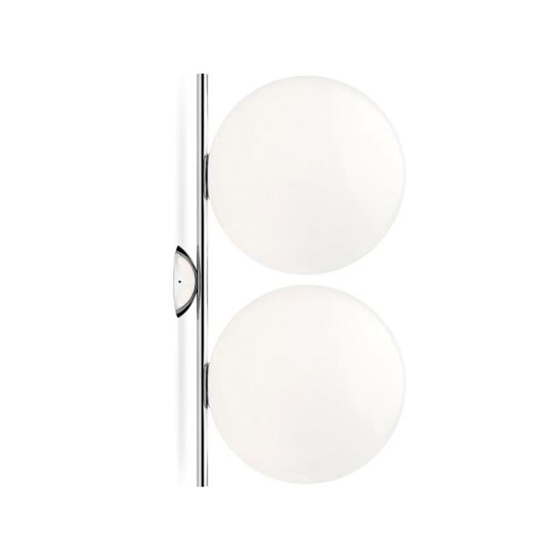 IC Lights Ceiling and Wall Double wall / ceiling lamps Flos Chrome Large 