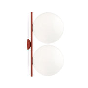 IC Lights Ceiling and Wall Double wall / ceiling lamps Flos Red Burgundy Large 