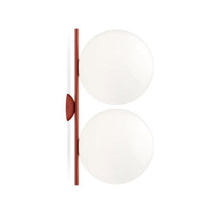 IC Lights Ceiling and Wall Double wall / ceiling lamps Flos Red Burgundy Large 