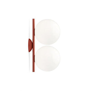IC Lights Ceiling and Wall Double wall / ceiling lamps Flos Red Burgundy Small 