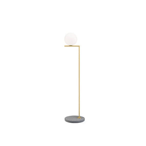 IC Lights Outdoor / Indoor Floor Lamp Outdoor Lighting Flos F1 - 53" H Brushed Brass / Grey Lava Stone 