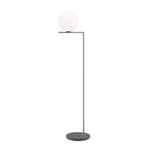 IC Lights Outdoor / Indoor Floor Lamp Outdoor Lighting Flos F2 - 73" H Brushed Stainless Steel / Occhio di Pernice 
