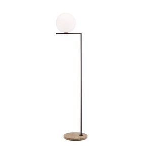 IC Lights Outdoor / Indoor Floor Lamp Outdoor Lighting Flos F2 - 73" H Deep Brown / Travertino Imperiale 