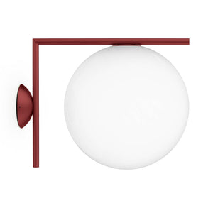 IC Lights Outdoor Wall Sconce Lighting Flos Red Burgundy Large 