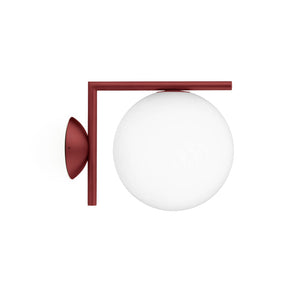 IC Lights Outdoor Wall Sconce Lighting Flos Red Burgundy Small 