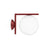 IC Lights Outdoor Wall Sconce Lighting Flos Red Burgundy Small 