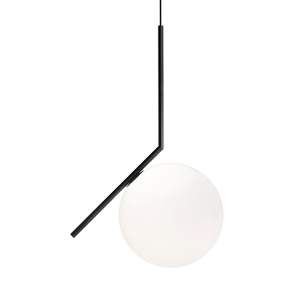 IC S Suspension Lamp suspension lamps Flos Large Black 