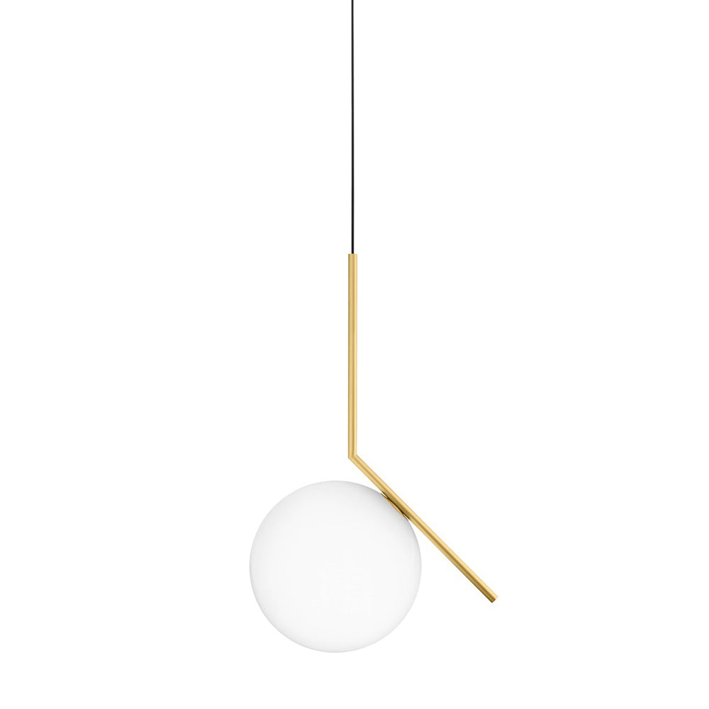 IC S Suspension Lamp suspension lamps Flos Large Brass 