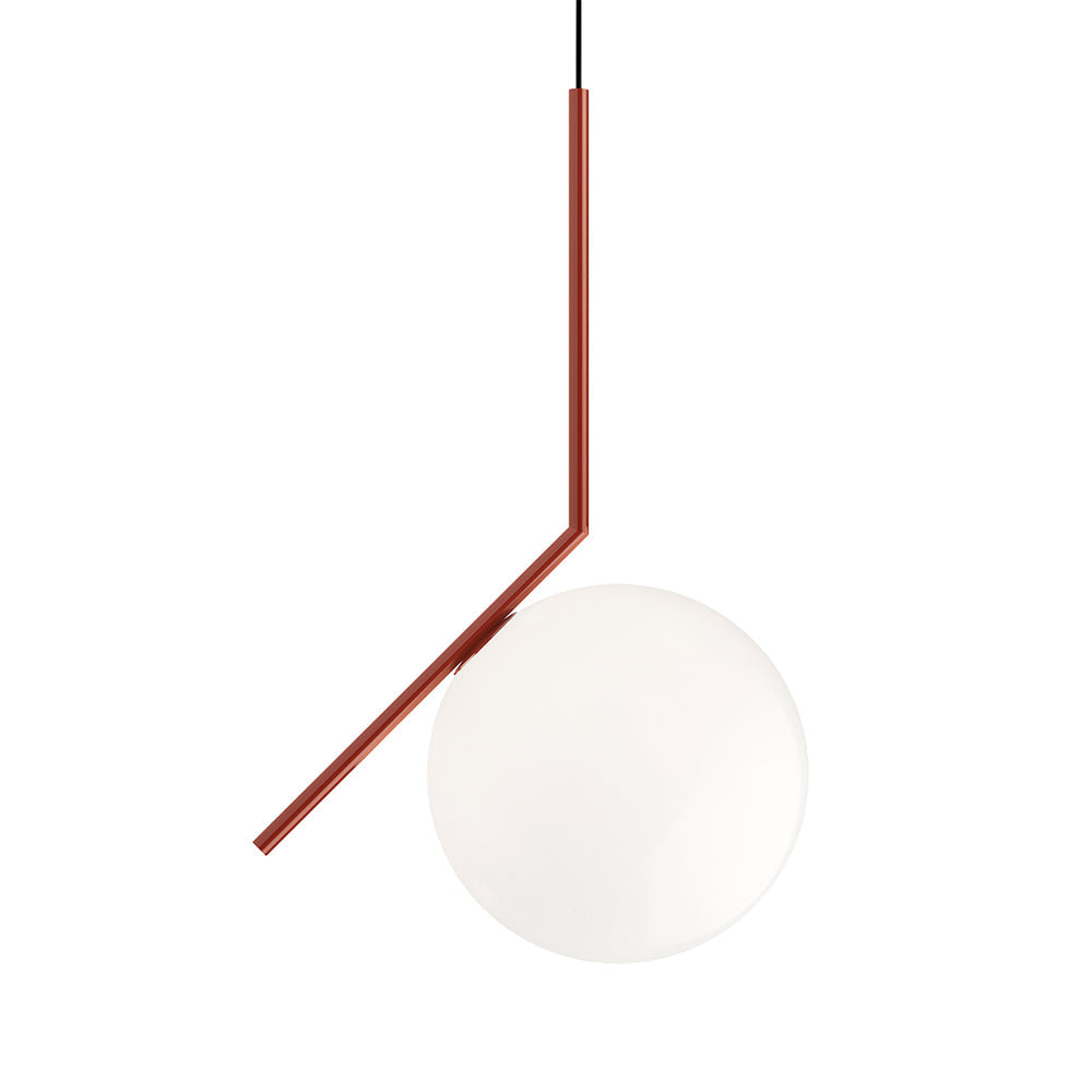 IC S Suspension Lamp suspension lamps Flos Large Red Burgundy 