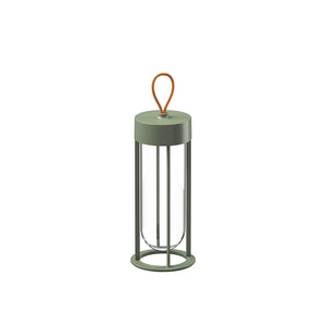 In Vitro Unplugged Portable Lamp Outdoors Flos Pale Green 2700K 