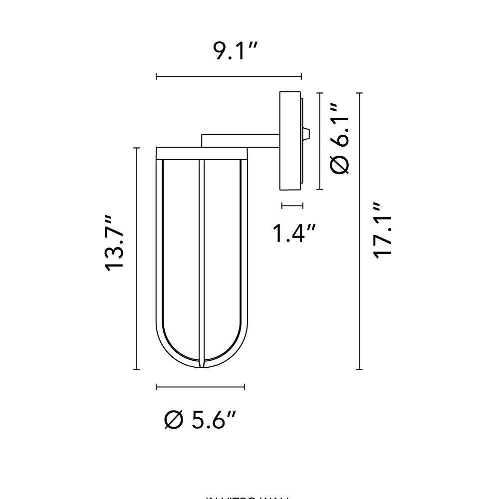 In Vitro Wall Sconce Outdoor Lighting Outdoor Lighting Flos 