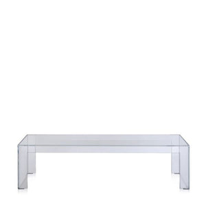 Invisible Side Coffee Tables Kartell Invisible Side - Low 12.4" H Transparent Crystal 