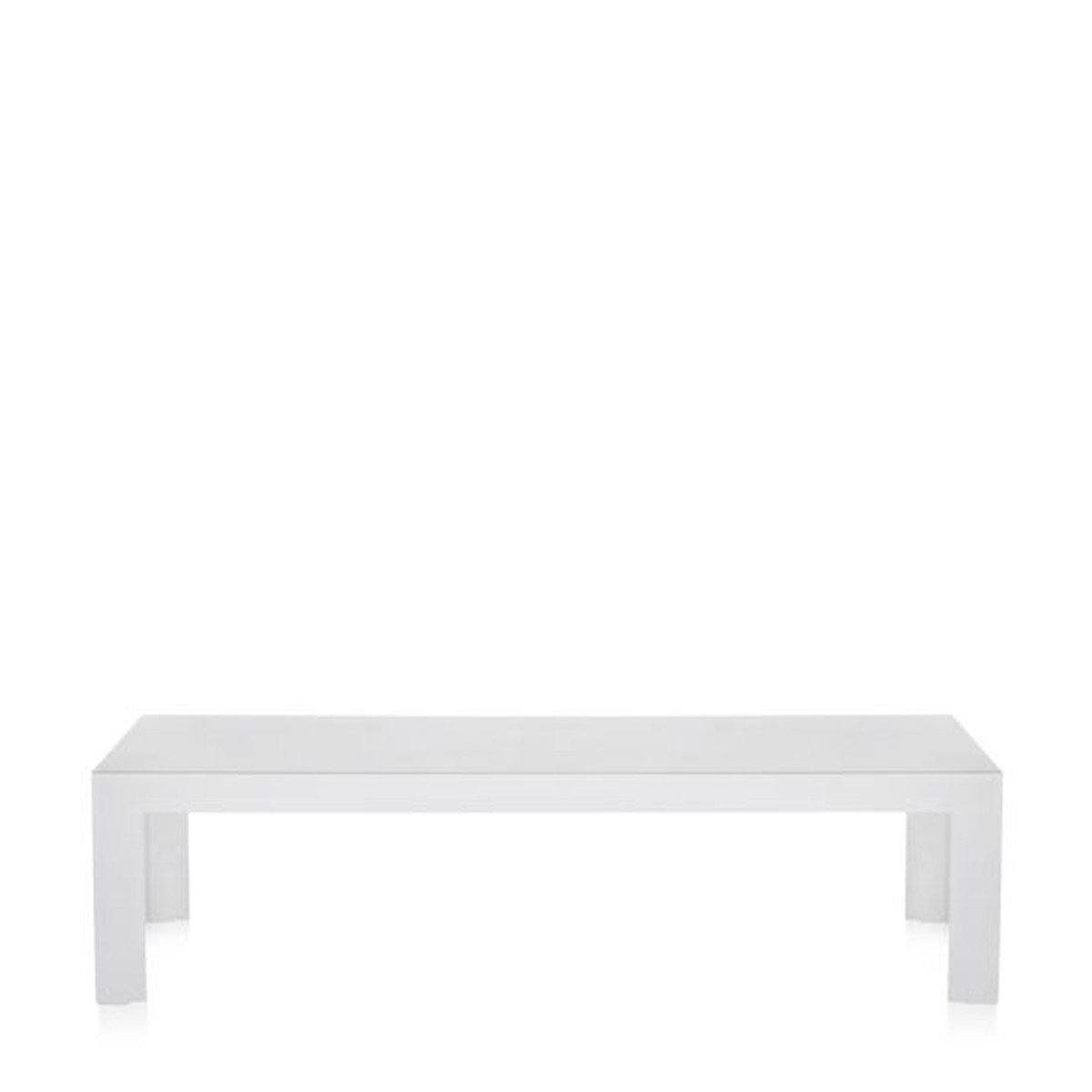 Invisible Side Coffee Tables Kartell Invisible Side - Low 12.4" H Solid Glossy White 