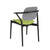 Iquo Chair Armchair with Upholstered Seat & Plastic Back Side/Dining Knoll 