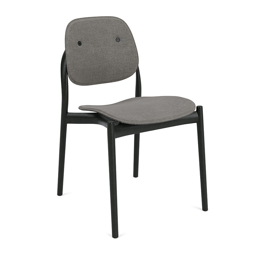 Iquo Chair Armless with Upholstered Seat &amp; Back Side/Dining Knoll 