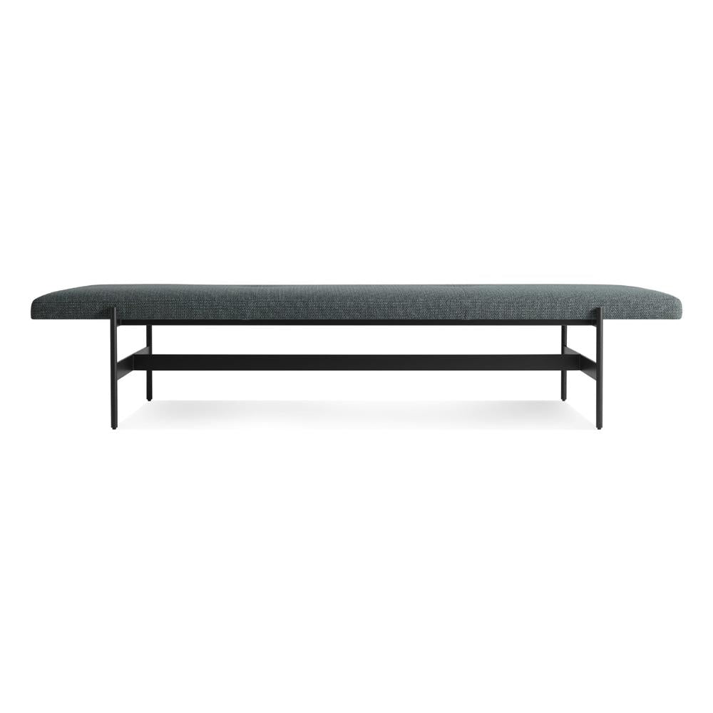 Jumbo Daybench Benches BluDot Maharam Mantle in Parsley / Oblivion 