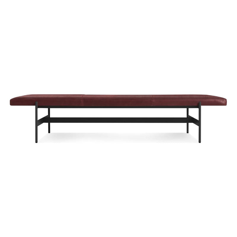 Jumbo Daybench Benches BluDot Oxblood Leather / Oblivion 