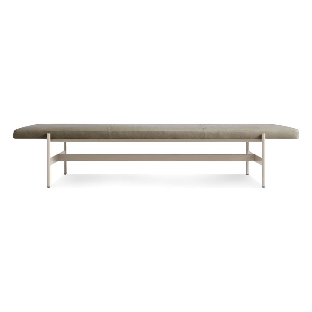 Jumbo Daybench Benches BluDot Grey Green Leather / Putty 