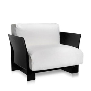 Pop Chair Lounge Chair Kartell Black White 