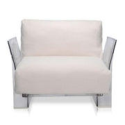 Pop Chair Lounge Chair Kartell Transparent Ecru 