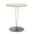 Toptop Pleated Leg & Base - Laminated Top table Kartell Round 23.625" Green Round Top