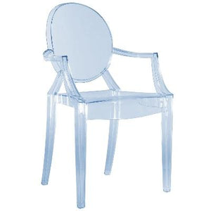 Louis Ghost Side/Dining Kartell Ice Blue 
