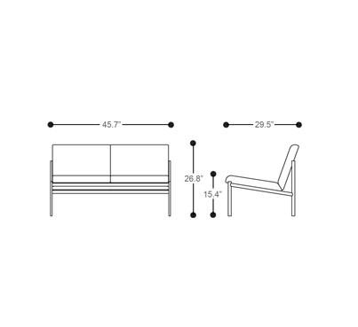 Kiki 2-Seater Sofa Sofa Artek 