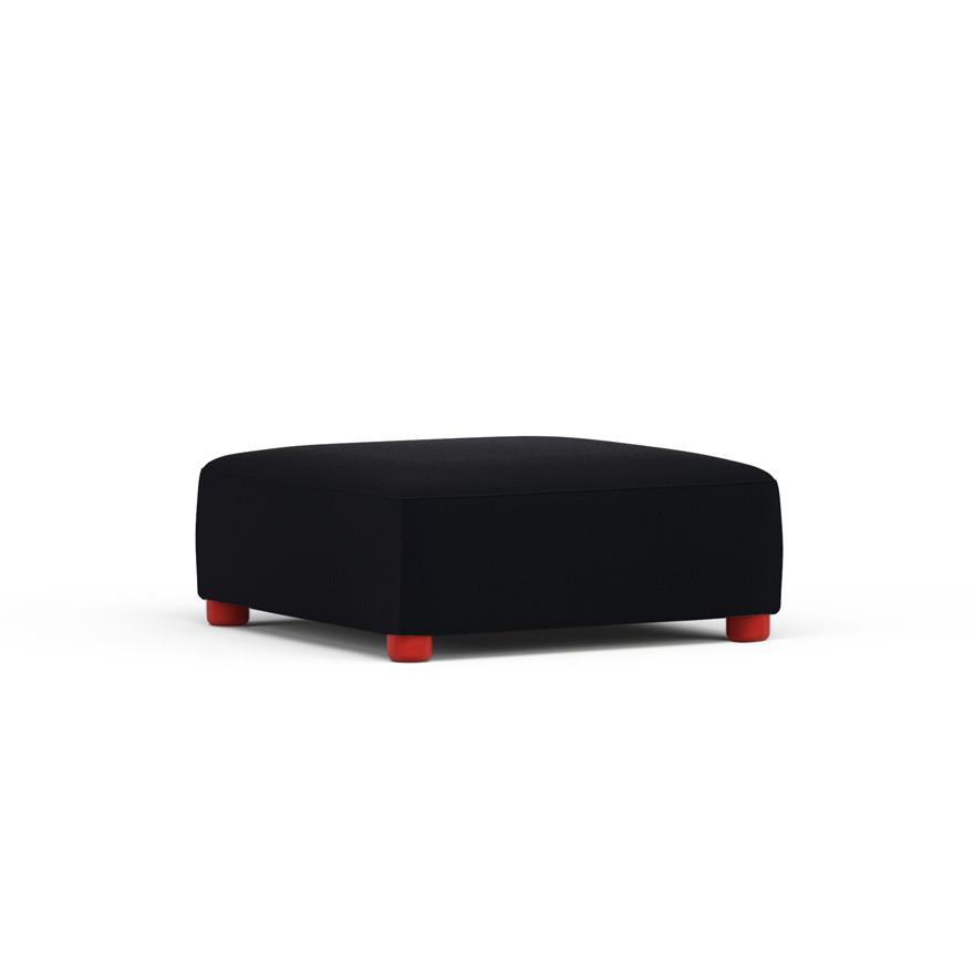 Barber & Osgerby Ottoman - Medium ottomans Knoll Red Hourglass - Caviar 