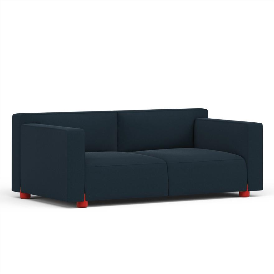 Barber &amp; Osgerby Two Seater Sofa Sofa Knoll Red Hourglass – Indigo 