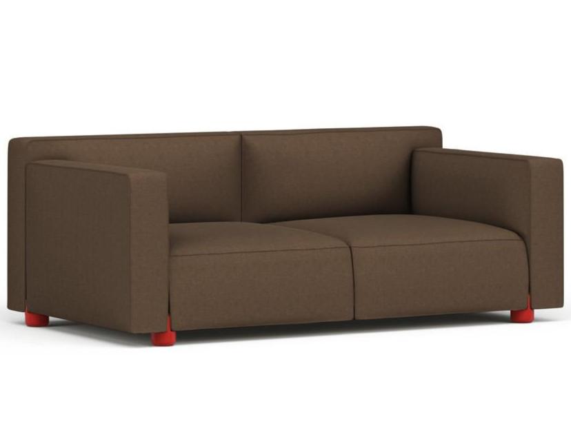 Barber &amp; Osgerby Two Seater Sofa Sofa Knoll Red Hourglass - Mocha 