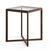 Krusin Square Side Table With Walnut Base - 22" H side/end table Knoll 