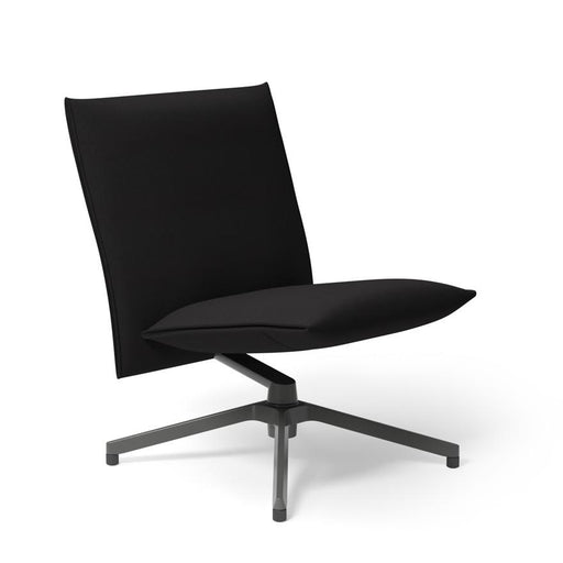 Pilot by Knoll™ - Low Back Lounge Chair lounge chair Knoll Dark Grey Painted Delite fabric - Onyx 