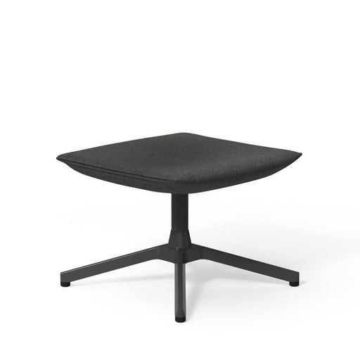 Pilot by Knoll Ottoman ottomans Knoll Dark Grey Painted Delite fabric - Charcoal 