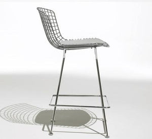 Bertoia Stool with Seat and Back Pad bar seating Knoll 