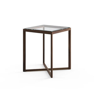 Krusin Square Side Table With Walnut Base - 22" H side/end table Knoll 
