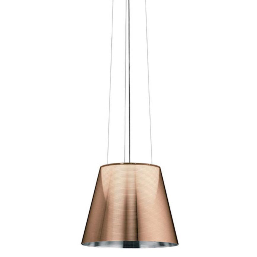 Ktribe S2 Suspension Lamp hanging lamps Flos Aluminized Bronze Halogen 