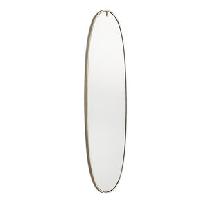 La Plus Belle - Wall-Mounted Mirror with Integrated LED lights wall / ceiling lamps Flos Polish Bronze Plug-in 