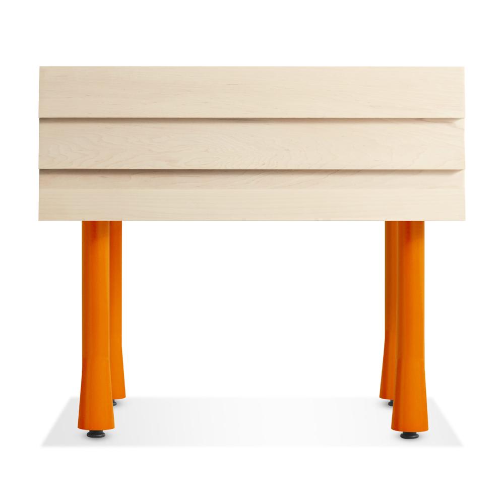 Lap Nightstand storage BluDot Whitewashed Maple / Orange 