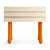 Lap Nightstand storage BluDot Whitewashed Maple / Orange 