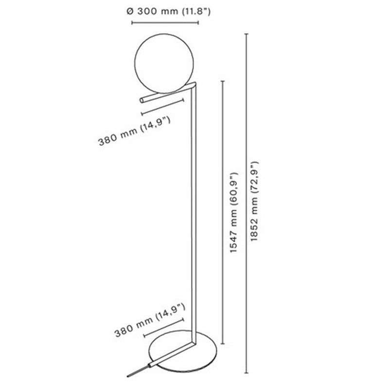 IC F Floor Lamp Floor Lamps Flos 