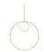 Bola Halo Led Pendant Pendant Lights Pablo Brass 22" 