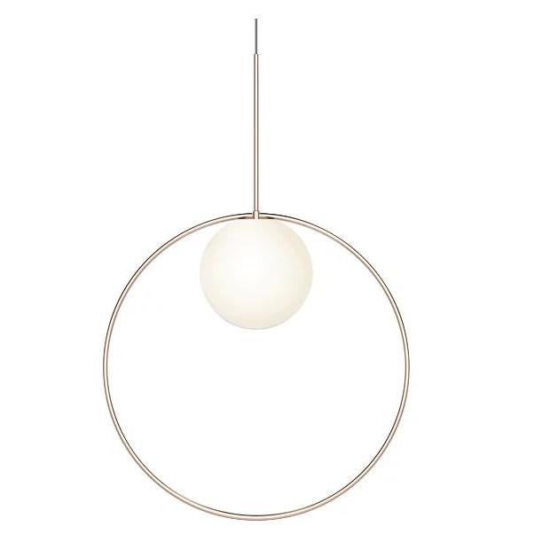 Bola Halo Led Pendant Pendant Lights Pablo Rose Gold 22" 